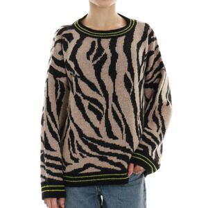 MAGLIA ANIMALIER HAVEONE NERO